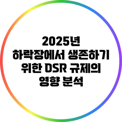2025년 하락장에서 생존하기 위한 DSR 규제의 영향 분석