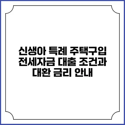 신생아 특례 주택구입 전세자금 대출 조건과 대환 금리 안내