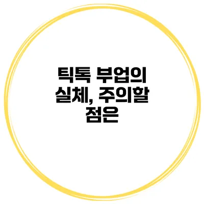 틱톡 부업의 실체, 주의할 점은?